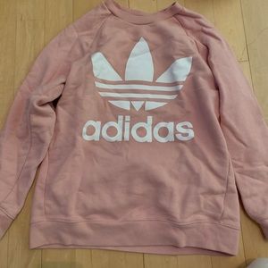 adidas pink pullover